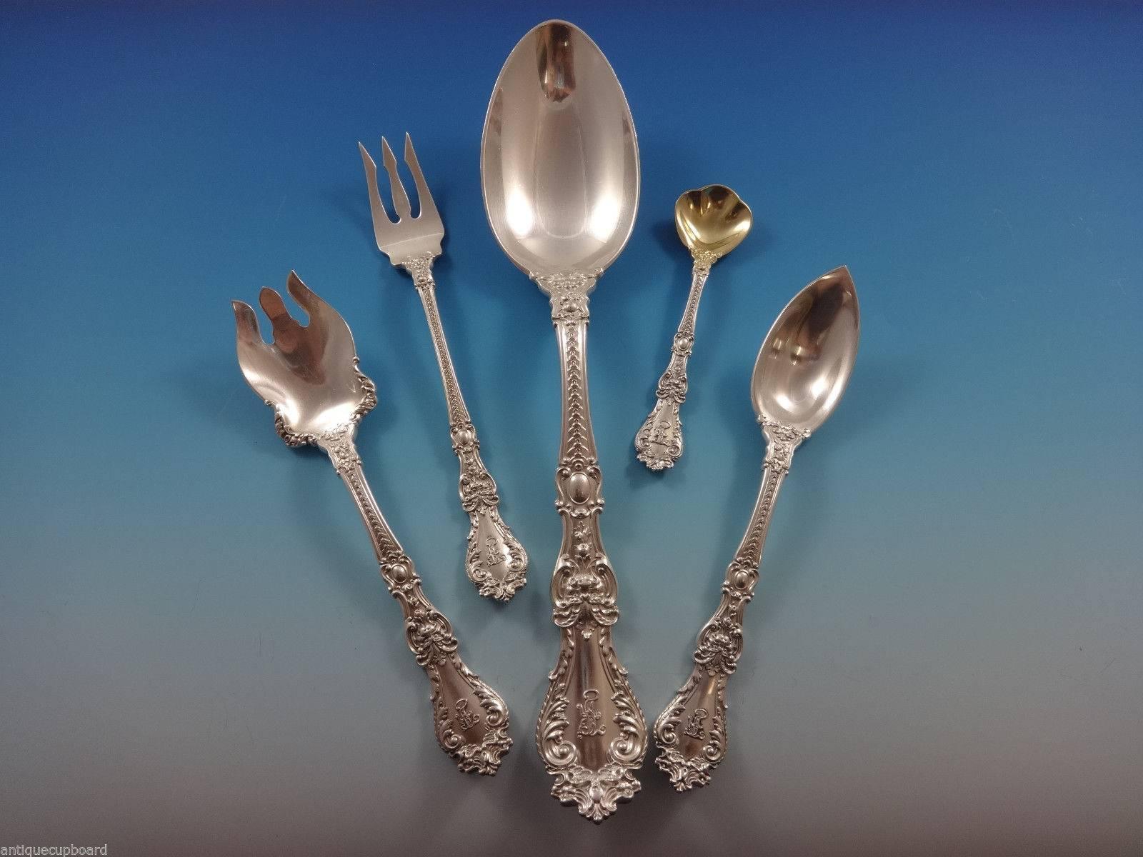 Henry II by Gorham Sterling Silver Dinner Flatware Set 18 Service 278 Pieces 2