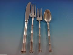 Mandarin by Towle Sterling Silver Flatware Eight Service 34 Pieces Bamboo