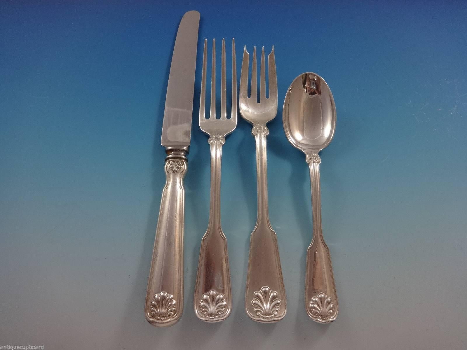 American Shell and Thread by Tiffany & Co. Sterling Silver Flatware Set of Eight Service