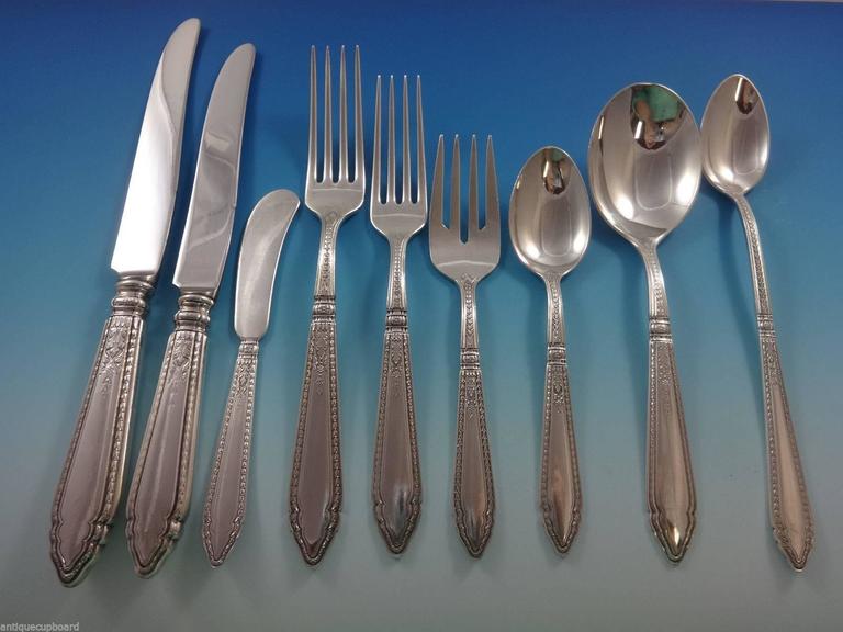 Oxford by Reed and Barton Sterling Silver Flatware Set for Eight