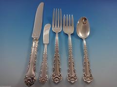 Kings Court by Frank Whiting Sterling Silver Flatware Service 8 Set, 42 Pieces