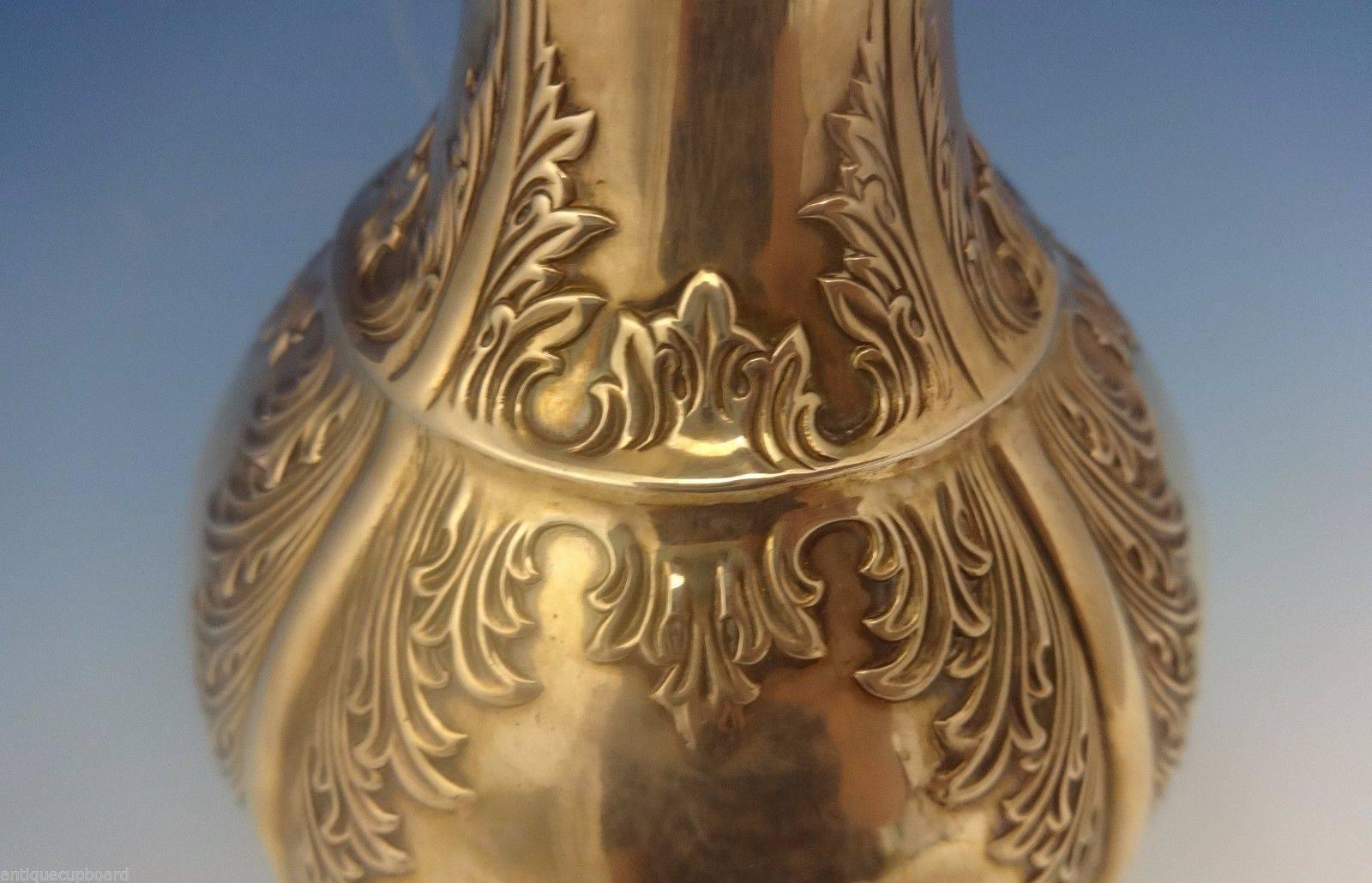 Late 19th Century Chrysanthemum by Tiffany & Co. Sterling Silver Vase