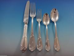 Verona by Fortunoff Sterling Silver Flatware Dinner Set of Service 33 Pcs, Italy