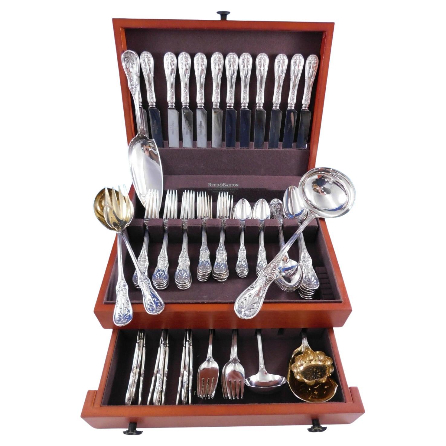 Saratoga by Tiffany & Co. Sterling Silver Flatware Set for 12 Service 91 pieces