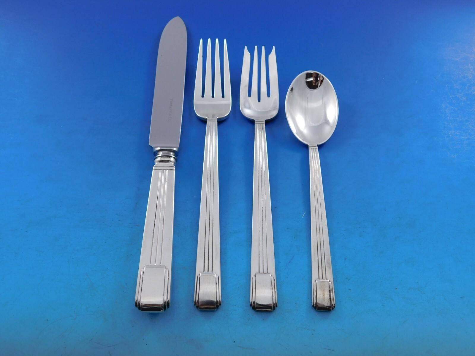 Century von Tiffany & Co. Sterling Silber Besteck Set 8 Service 121 Stück Abendessen im Angebot 5