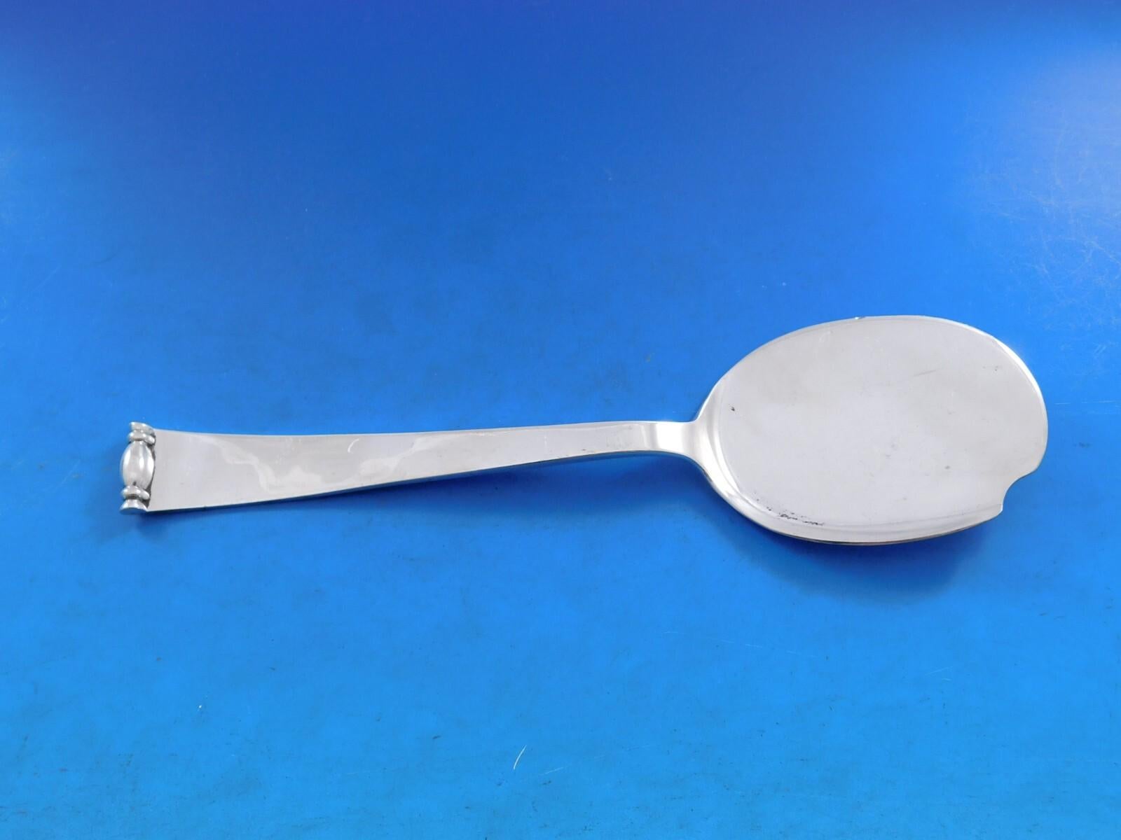 Modern Georgian by Allan Adler Sterling Silver Flatware Set Service 57 pc Dinner In Excellent Condition For Sale In Big Bend, WI