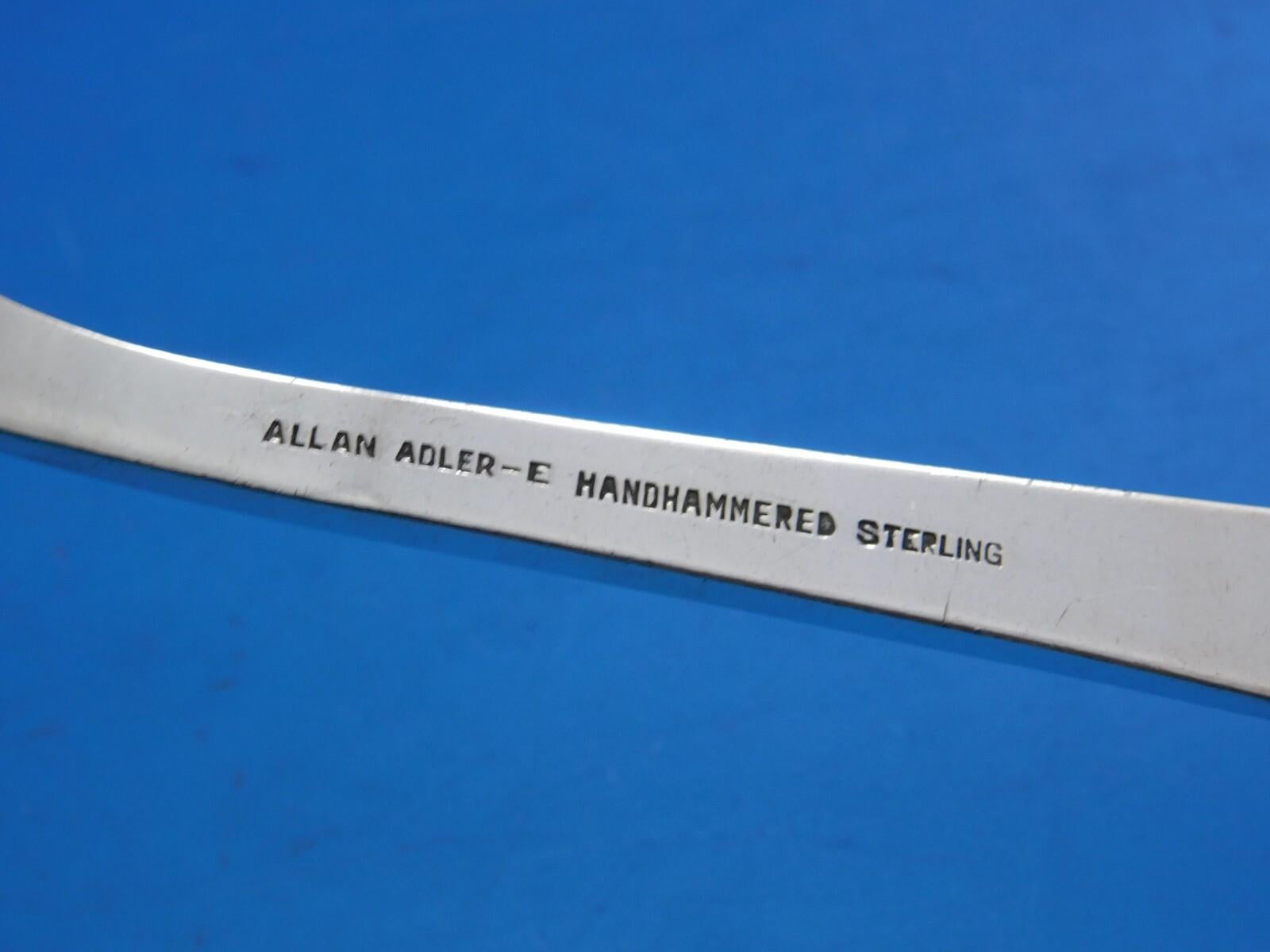 Modern Georgian by Allan Adler Sterling Silver Flatware Set Service 57 pc Dinner For Sale 4