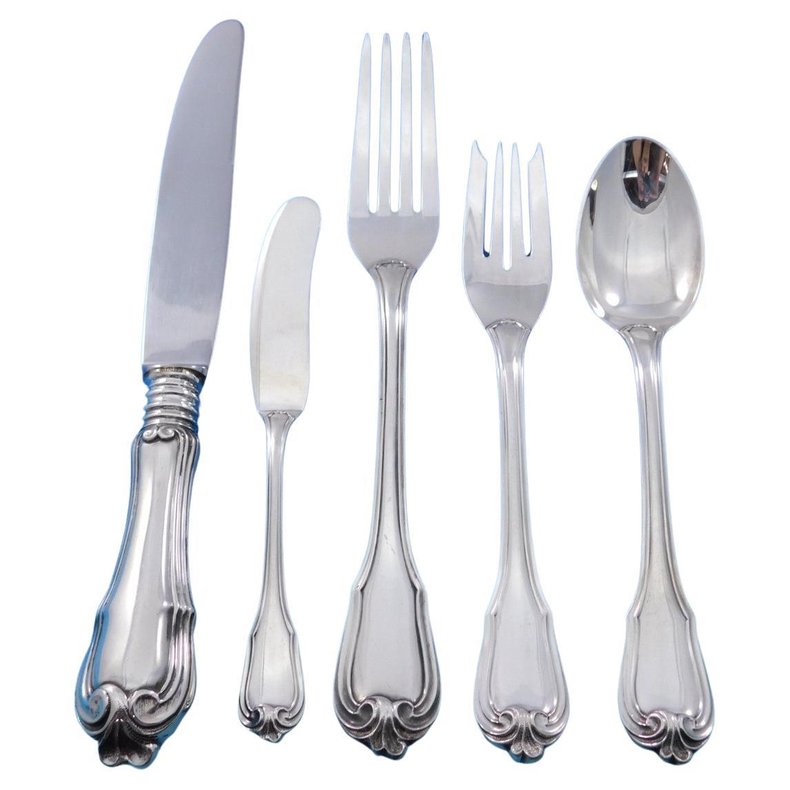 Borgia by Buccellati Italy Set di posate in argento Sterling Servizio 35 pezzi Cena
