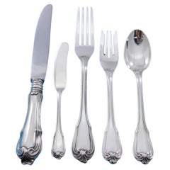 Borgia by Buccellati Italy Sterling Silver Flatware Set Service 35 pcs Dinner
