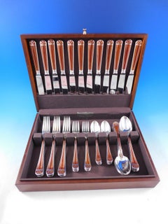 Talisman Sienna Brown Christofle Silverplate Flatware Service Set 60 pcs Dinner