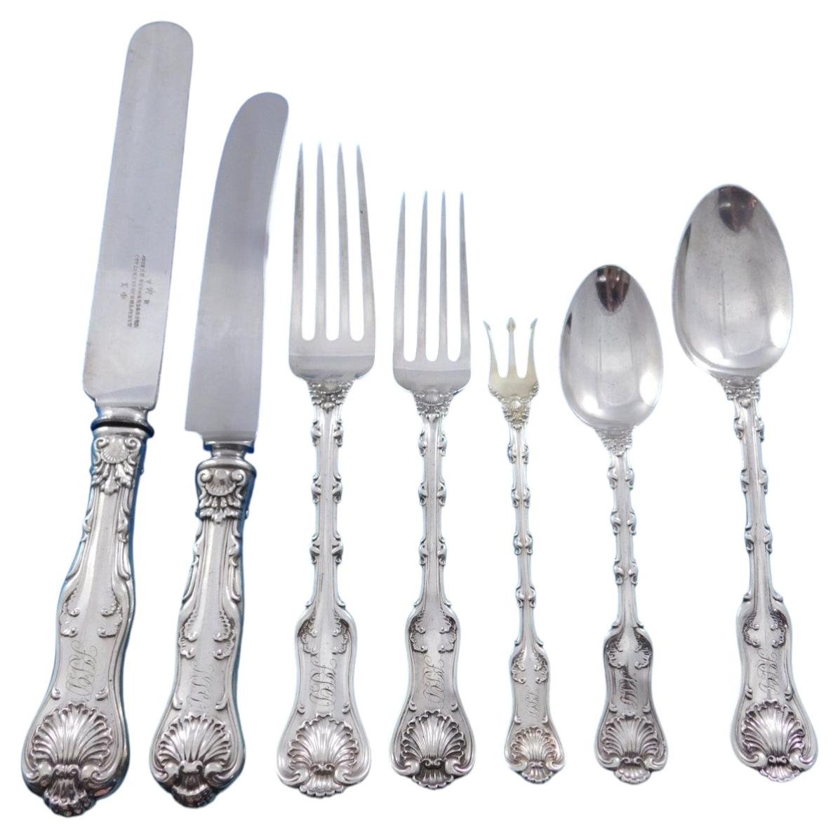 „Imperial Queen“ von Whiting – Besteckset aus Sterlingsilber, 12-teiliges Set, 92-teiliges Essbesteckset