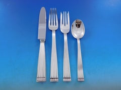 Rigato by Buccellati Italy Sterling Silver Flatware Set 24 Service 272 pc Dinner