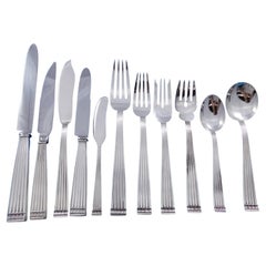Rigato by Buccellati Italy Sterling Silver Flatware Set 24 Service 272 pc Dinner
