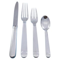 Normandie by Puiforcat Silverplate Flatware Set for 12 Service 60 pieces