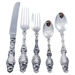 Lily by Gorham (Whiting) Sterling Silver Flatware Set 12 Service 70 pcs Dinner