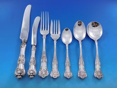 Ensemble de couverts « Queens » de Birks en argent sterling, pour 12 couverts, 94 pièces, Canada