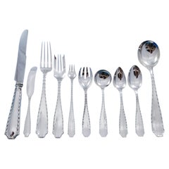 Marquise by Tiffany & Co. Sterling Silver Flatware Set 6 Service 61 pcs Dinner