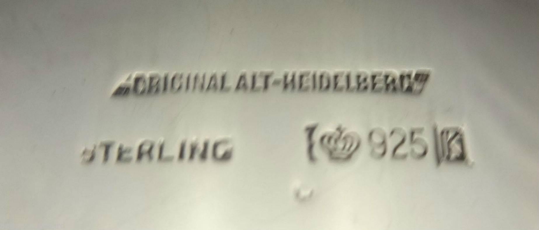 Heidelberg German Sterling Silver Tea Set Four-Piece Hollowware 1