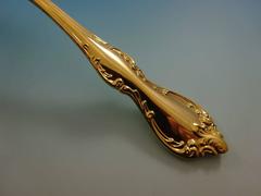 Debussy by Towle Sterling Silver Flatware Service for 12, Set in Vermeil Gold