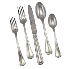 Vintage Baguette Milano by Ricci Stainless Steel Flatware Tableware Set 12 Service New