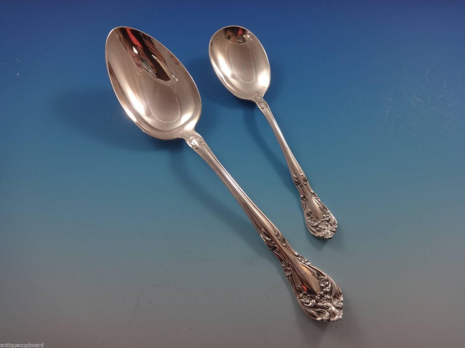 Chateau Rose by Alvin Sterling Silver Baby Spoon Bent Handle Custom Made 