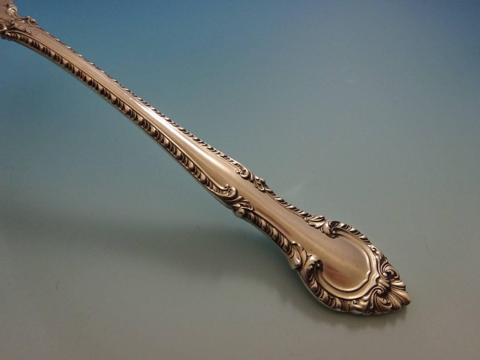 Argent sterling Service de couverts en argent sterling anglais Gadroon par Gorham, 86 pièces en vente