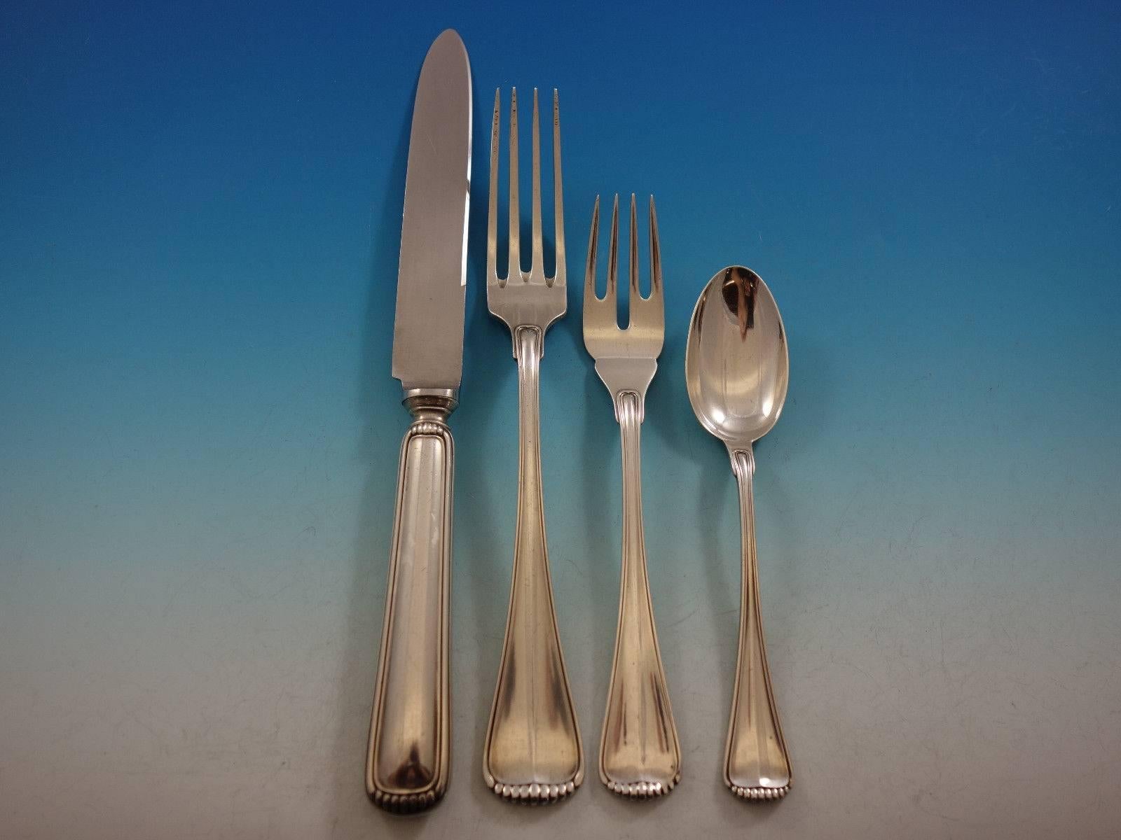 Italian Milano by Buccellati Sterling Silver Flatware Set for 10 Service 60 Pcs Dinner