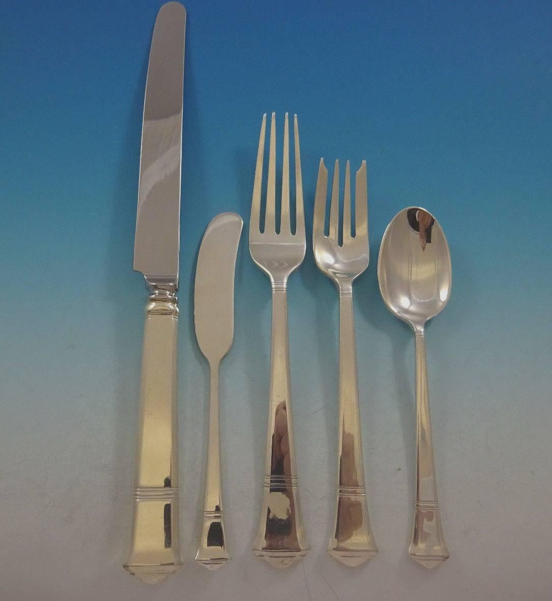 Windham by Tiffany & Co. Sterling Silver Flatware Set Dinner Service 30 Pieces 2