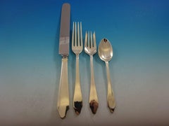 Clinton by Tiffany & Co. Sterling Silver Flatware Set 8 Service 74 Pcs Dinner