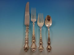 Meadow Rose by Wallace Sterling Silver Flatware Set for 12 Service 90 Pieces