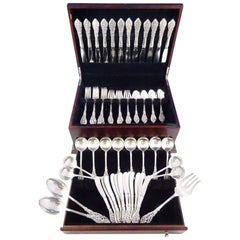 Florentine Lace by Reed & Barton Sterling Silver Flatware Set 12 Service 75 Pcs