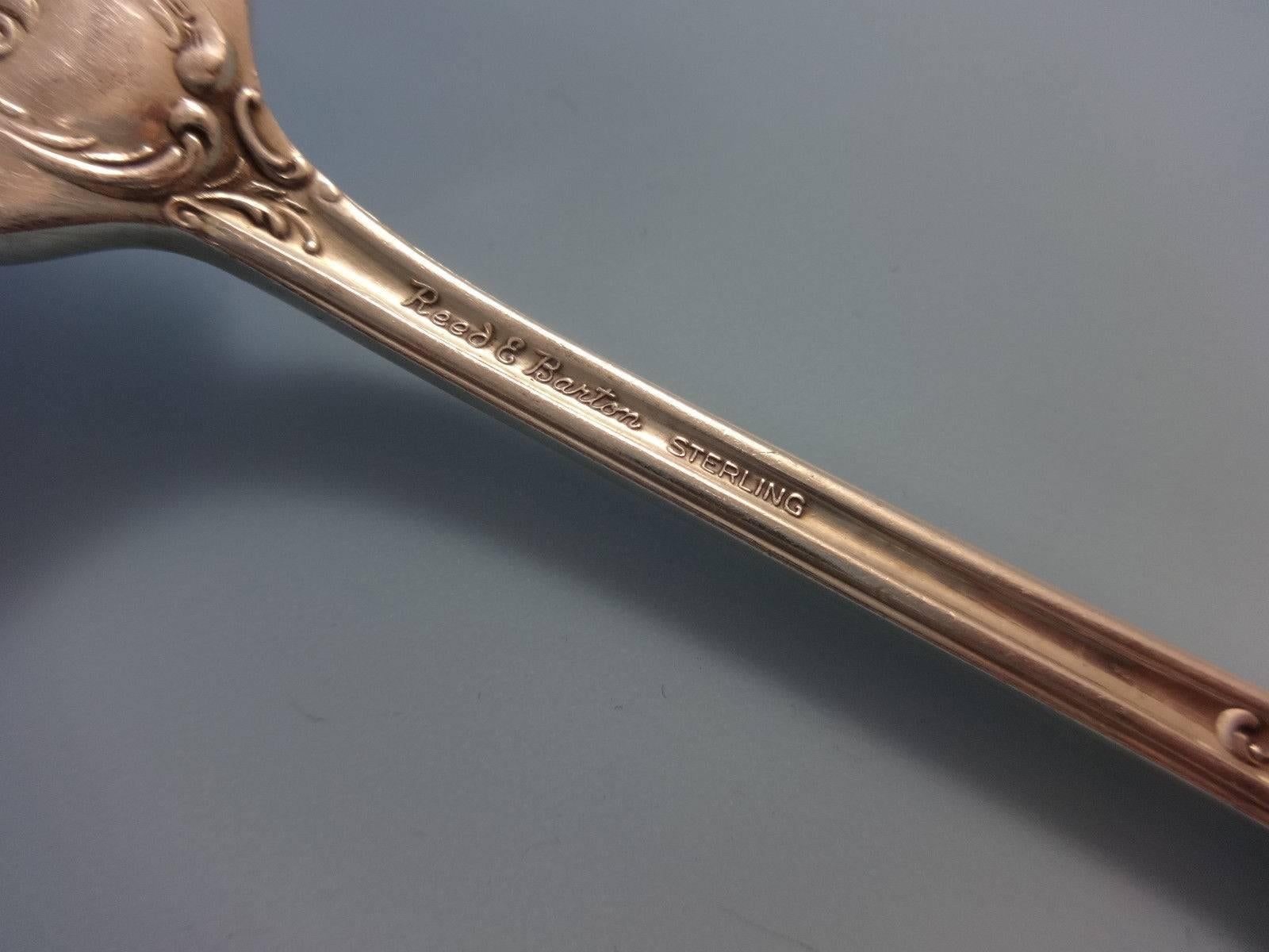 Juego de Cubiertos de Plata de Ley Florentine Lace by Reed & Barton, 8 Servicios, 57 Piezas mediados del siglo XX en venta