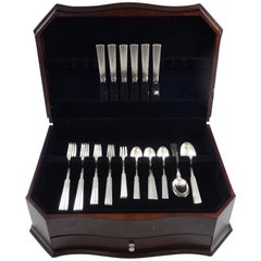 Else Marie by O Mogensen Danish Sterling Silver Flatware Set Hand-Wrought 36 Pcs