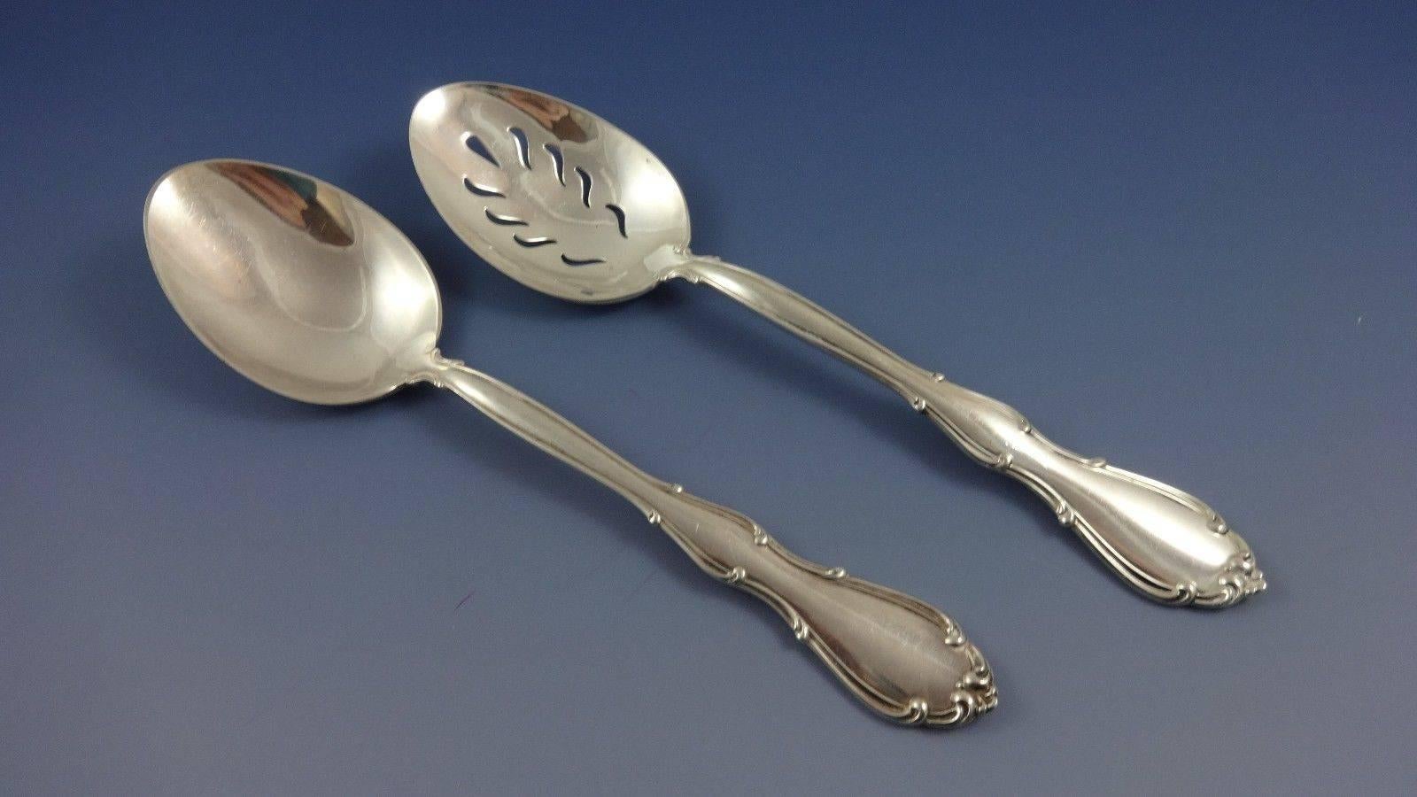 Argento 925 Fontana by Towle Set di posate in argento sterling per 12 persone Servizio di 77 pezzi in vendita