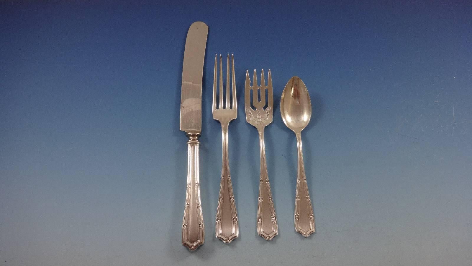 Francis I by Alvin Sterling Silver Flatware Set for 12 Service 52 Pieces In Excellent Condition For Sale In Big Bend, WI