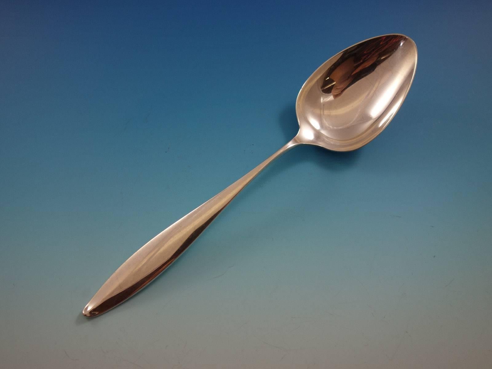 Argent sterling Ensemble de couverts modernes en argent sterling pour 8 personnes 34 pièces Vespera par Towle en vente