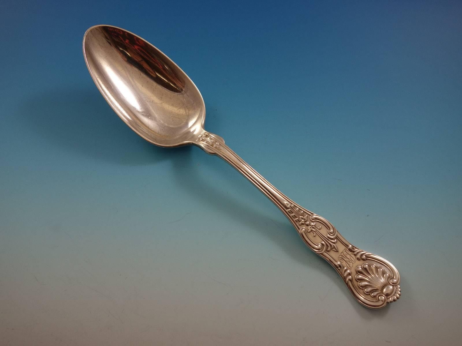 Juego de cubiertos de plata de ley King by Dominick & Haff 12 servicios 100 piezas en venta 1