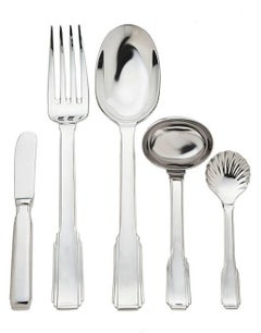 Art Deco by Ricci Stainless Steel Flatware Tableware Set Service 12 New 65 Pcs