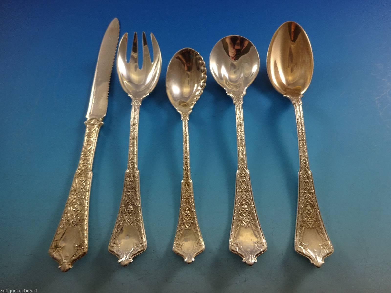 Persian by Tiffany & Co. Sterling Silver Flatware Service Set Dinner 213 Pieces In Excellent Condition In Big Bend, WI