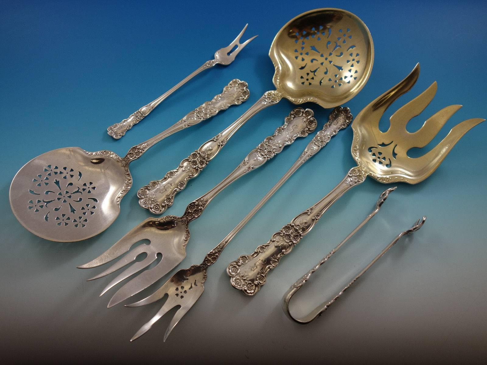 Buttercup by Gorham Sterling Silver Flatware Set for 12 Dinner 286 Pcs Huge Box In Excellent Condition In Big Bend, WI