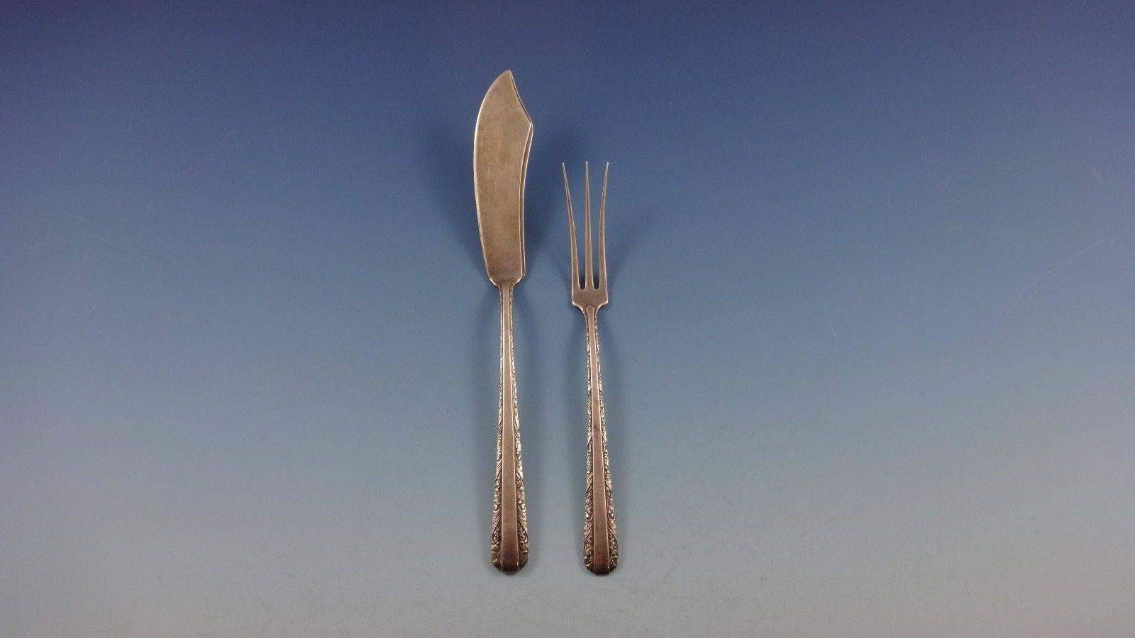 Candlelight by Towle Sterling Silver Flatware Set 8 Service 80 Pcs Dinner Size For Sale 4