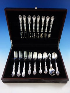 Royal Rose by Wallace Sterling Silver Flatware Set for Eight Service 40 Pieces