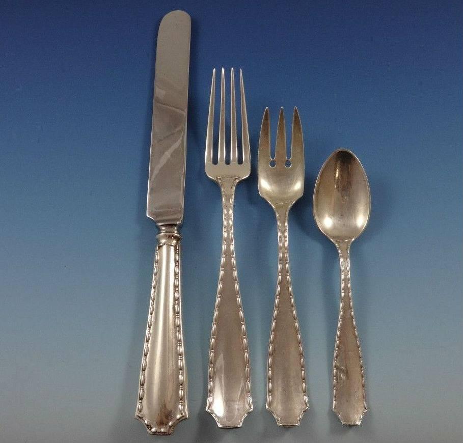 Marquise by Tiffany & Co. Sterling Silver Dinner Flatware Set 12 Service 86 Pcs 4