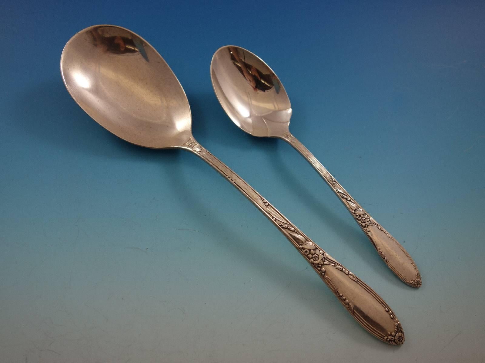 20ième siècle Service de couverts en argent sterling Virginian par Oneida, 36 pièces en vente