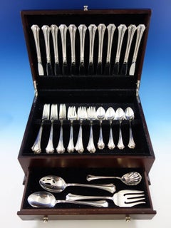 English Chippendale by Reed & Barton Sterling Silver Flatware for 12 Set 52 Pcs