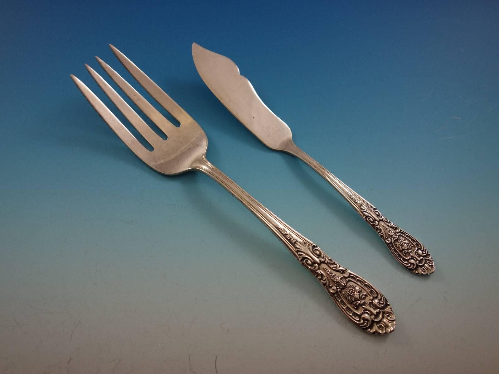 value of sterling silver flatware service for 12