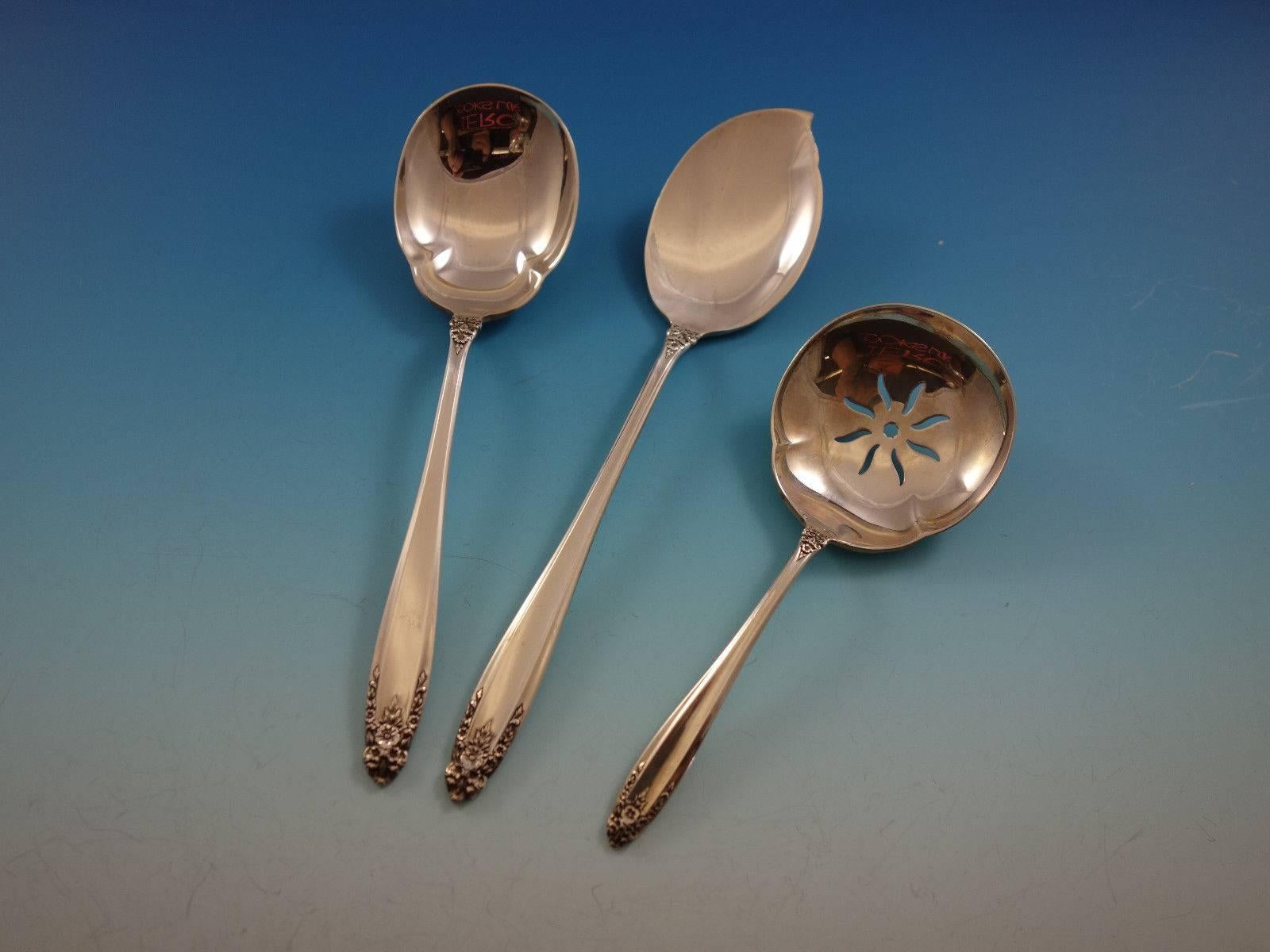 Ensemble de couverts en argent sterling 12 services 82 pièces Prelude by International en vente 1