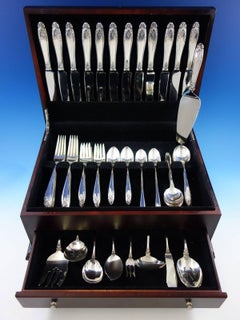 Prelude by International Sterling Silver Flatware Set 12 Service 82 Pcs Dinner