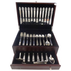 Northern Lights by International Sterling Silver Flatware Set Mid-Century Modern