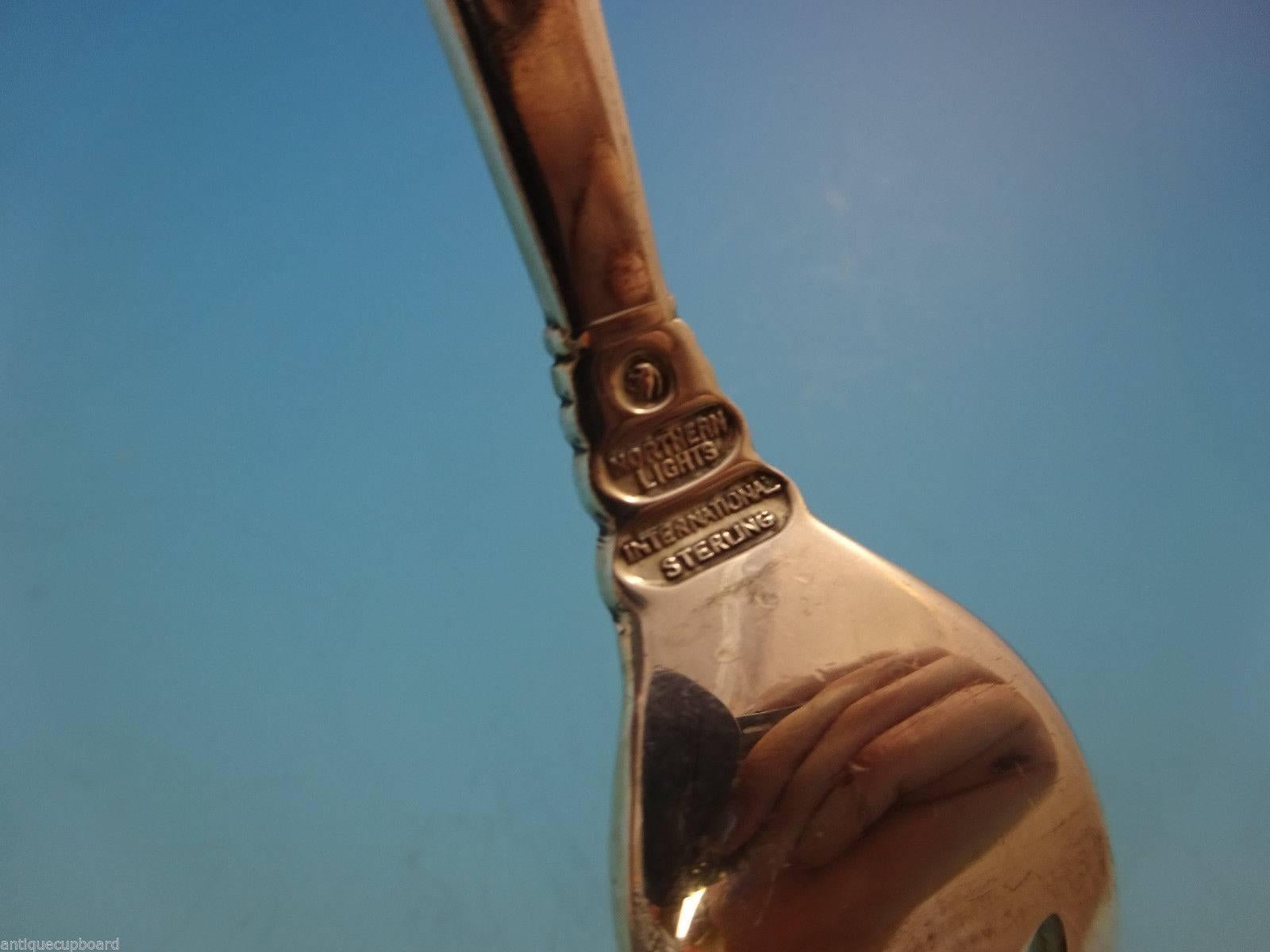 Ensemble de couverts en argent sterling 12 services 67 pièces Northern Lights par International en vente 3